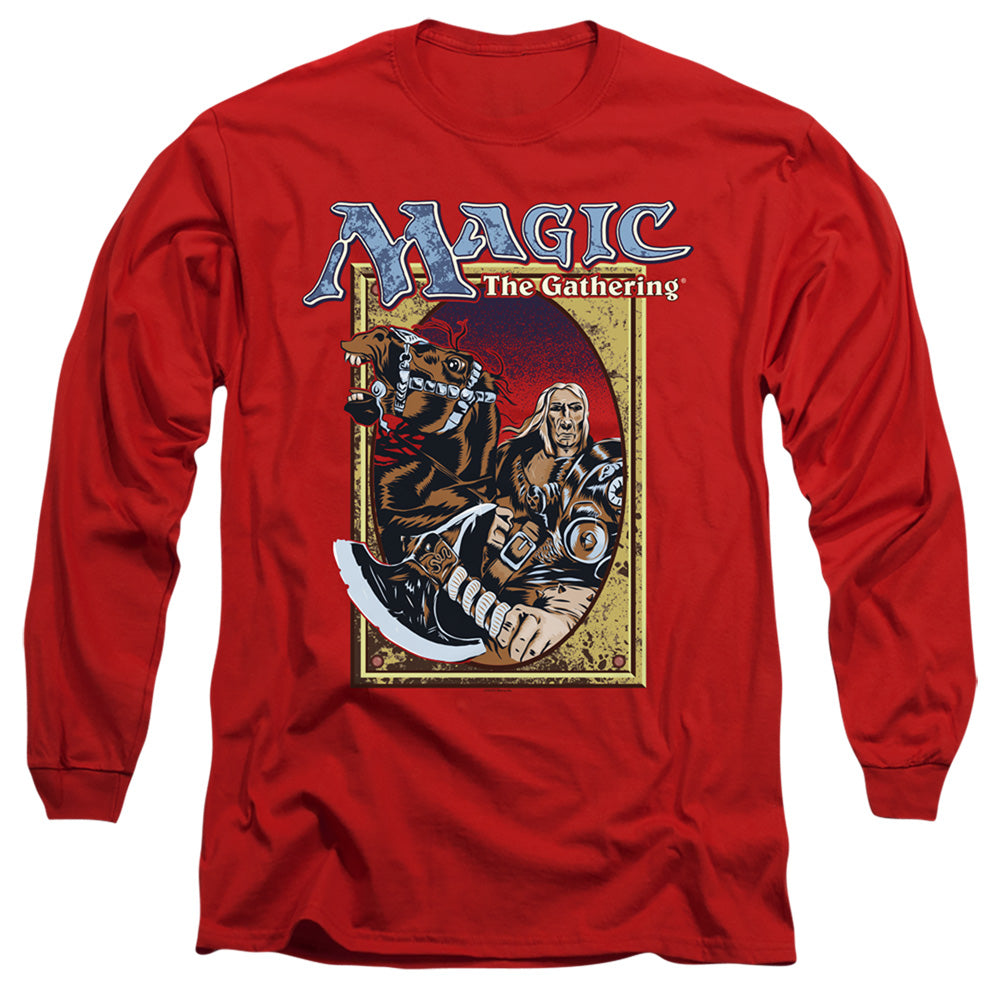 MAGIC THE GATHERING : FIFTH EDITION DECK ART L\S ADULT T SHIRT 18\1 Red MD