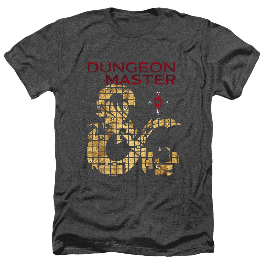 Dungeons-And-Dragons-Dungeon-Master-Adult-Size-Heather-Style-T-Shirt-Black