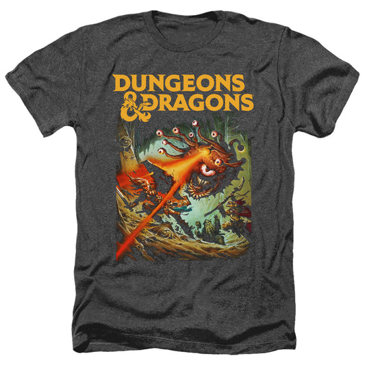 Dungeons And Dragons Beholder Strike Adult Size Heather Style T-Short Black