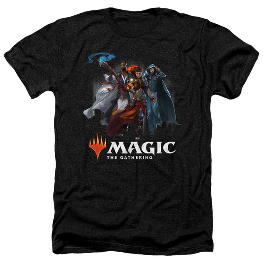 Magic The Gathering Planeswalker Adult Size Heather Style T-Shirt Black