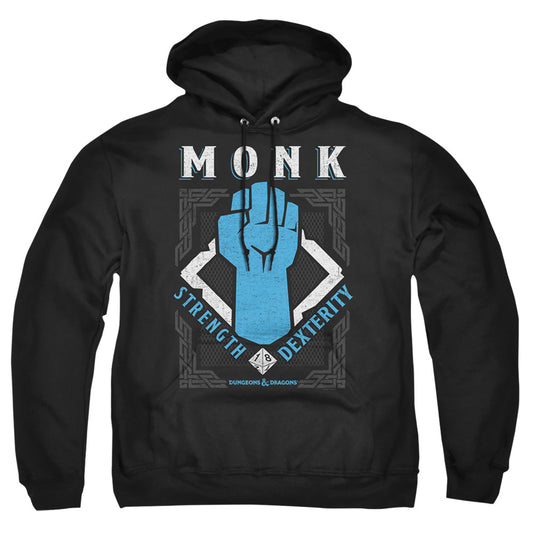 DUNGEONS AND DRAGONS : MONK ADULT PULL OVER HOODIE Black LG