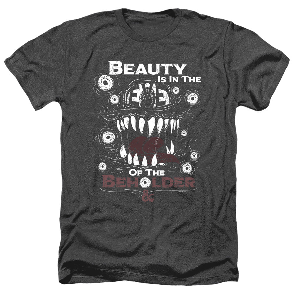 Dungeons And Dragons Eye Of The Beholder Adult Size Heather Style T-Shirt Black