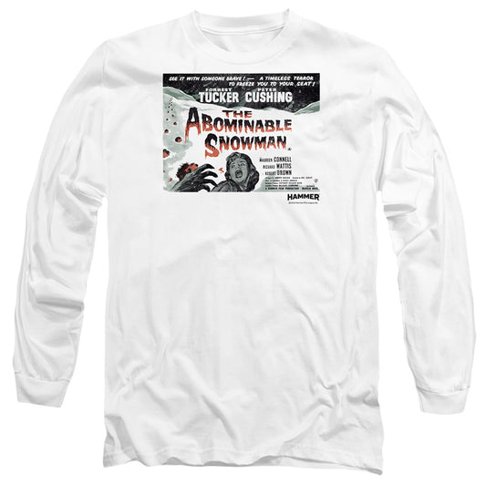 HAMMER HOUSE OF HORROR : ABOMINABLE L\S ADULT T SHIRT 18\1 White 2X