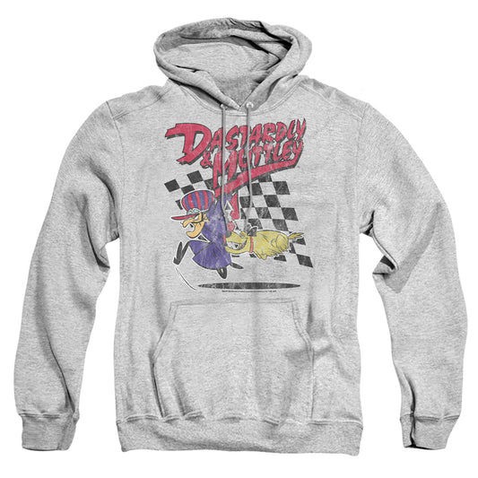 WACKY RACES : DASTARDLY AND MUTTLEY 1 ADULT PULL OVER HOODIE Athletic Heather 2X