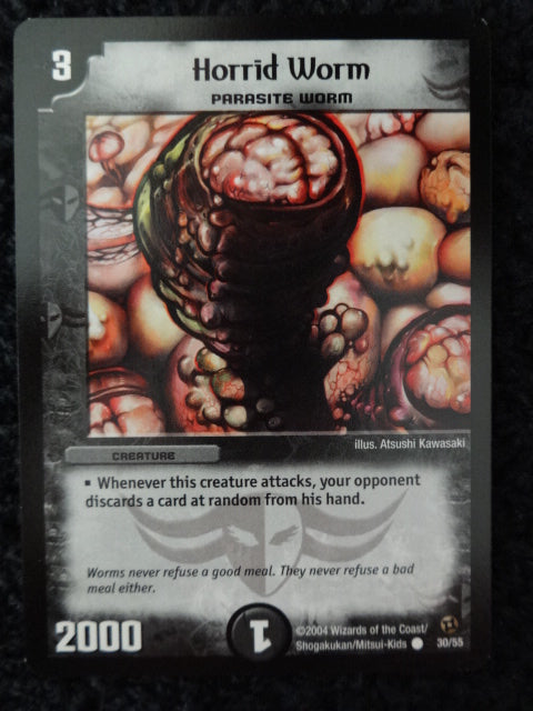 Horrid Worm Duel Masters Trading Card