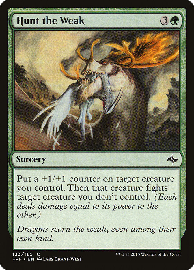 Hunt the Weak Magic The Gathering Fate Reforged