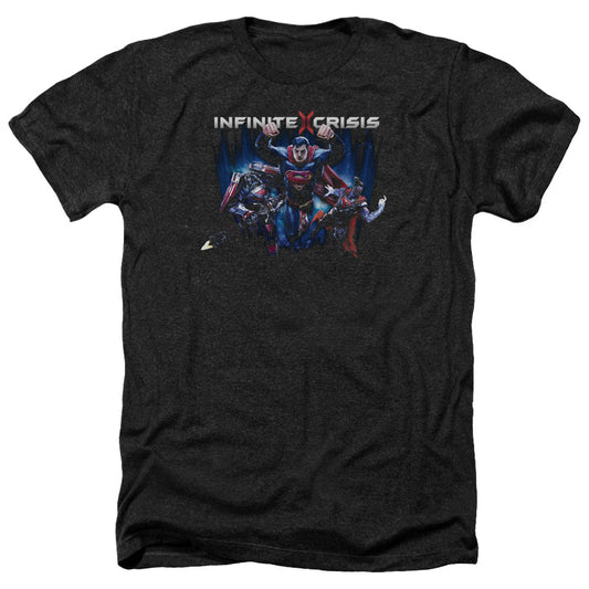 Infinity Crisis IC Super Adult Size Heather Style T-Shirt Black