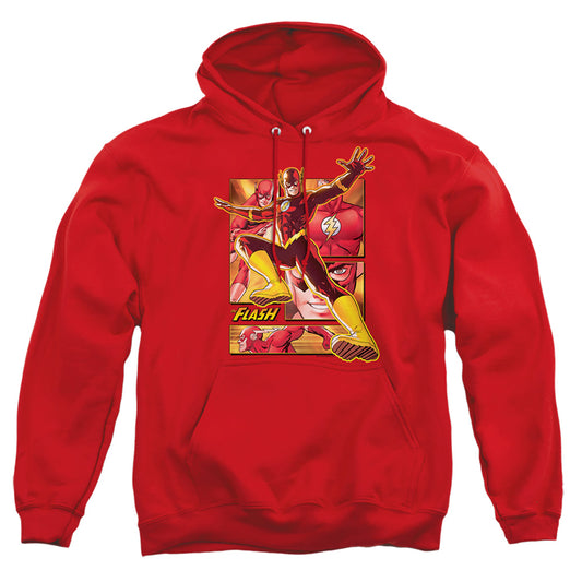 JUSTICE LEAGUE OF AMERICA : FLASH ADULT PULL OVER HOODIE Red 2X