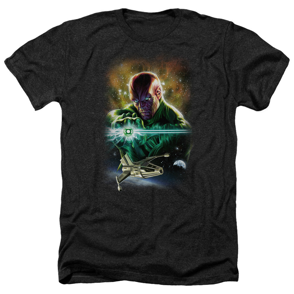 Justice League Of America Green Lantern Abin Sur Adult Size Heather Style T-Shirt Black