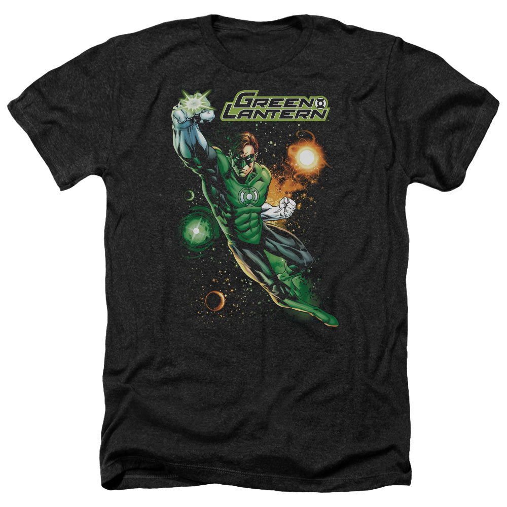 Justice League Of America Galactic Guardian Adult Size Heather Style T-Shirt Black