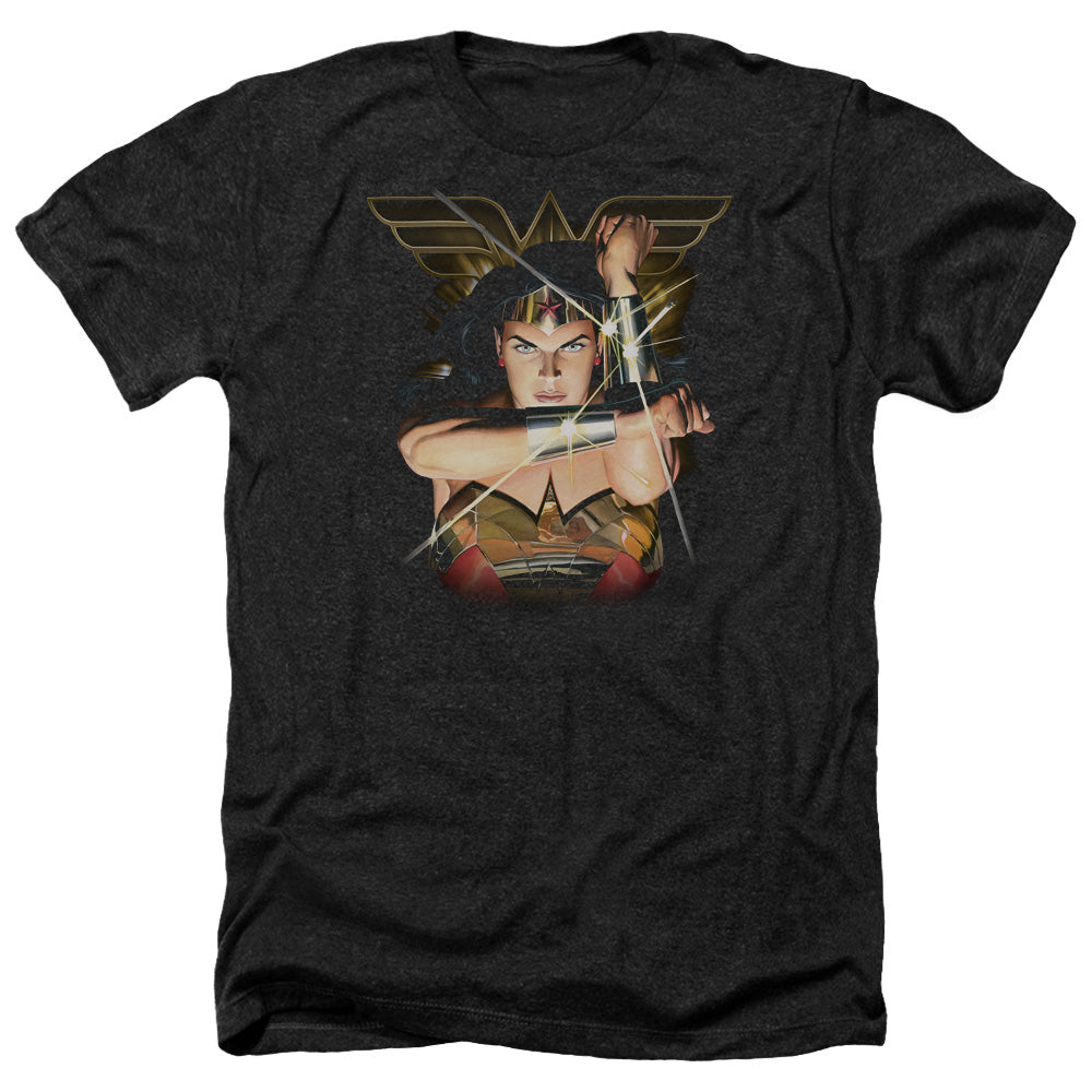 Justice League Deflection Adult Size Heather Style T-Shirt