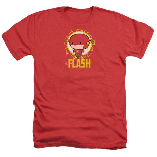 DC FLASH Flash Chibi Adult Size Heather Style T-Shirt Red