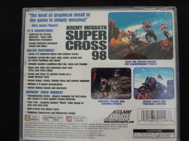 Jeremy McGarth Super Cross '98 PlayStation 1