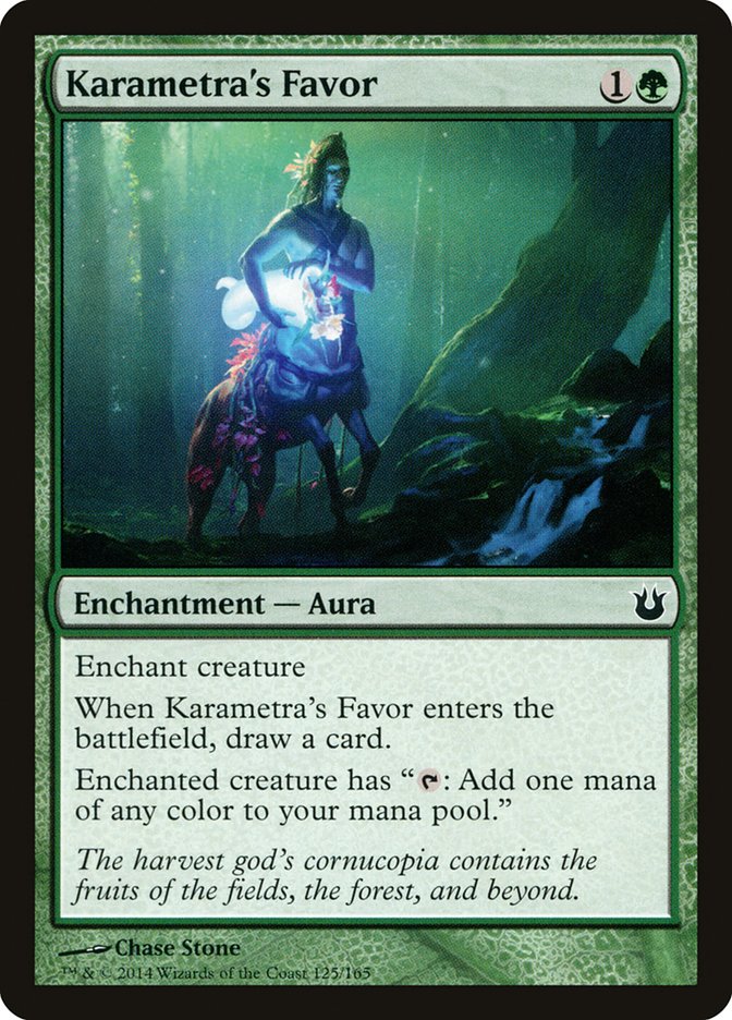 Karametra's Favor Magic The Gathering Born of the Gods