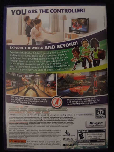 Kinect Adventures Microsoft Xbox 360