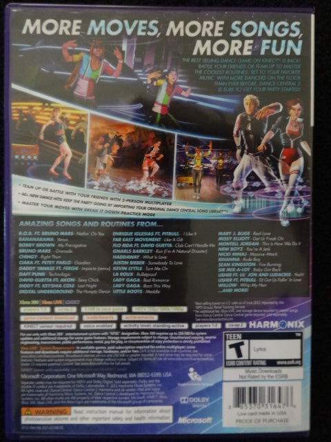 Kinect Dance Central 2 Microsoft Xbox 360