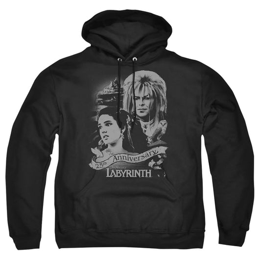 LABYRINTH : ANNIVERSARY ADULT PULL OVER HOODIE Black 2X
