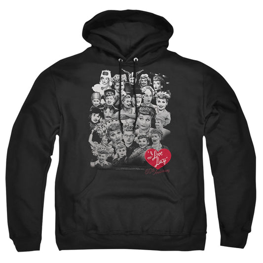 I LOVE LUCY : 60 YEARS OF FUN ADULT PULL OVER HOODIE Black LG