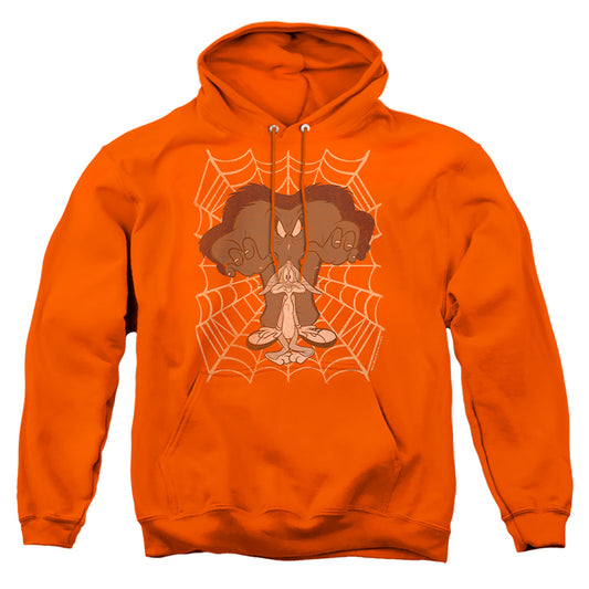 LOONEY TUNES : BEING WATCHED ADULT PULL OVER HOODIE ORANGE MD