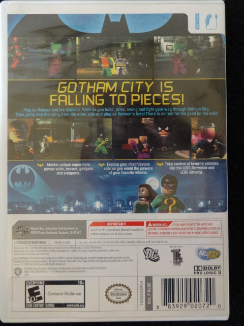 Lego Batman The Video Game Nintendo Wii