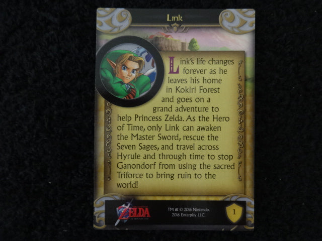 Link Enterplay 2016 Legend Of Zelda Collectable Trading Card Number 1