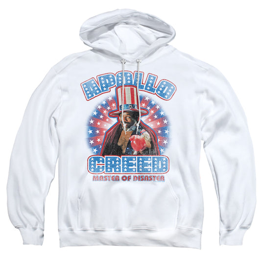 ROCKY : APOLLO CREED ADULT PULL OVER HOODIE White 2X