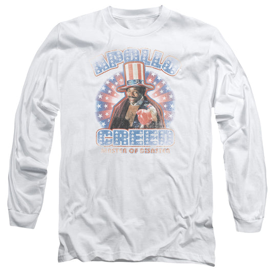 ROCKY : APOLLO CREED L\S ADULT T SHIRT 18\1 WHITE LG