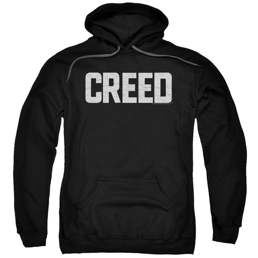 CREED : CRACKED LOGO ADULT PULL OVER HOODIE Black 2X