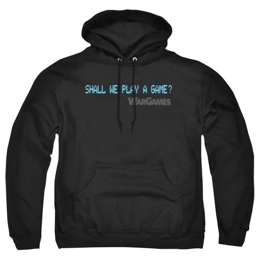 WARGAMES : SHALL WE ADULT PULL OVER HOODIE Black 2X