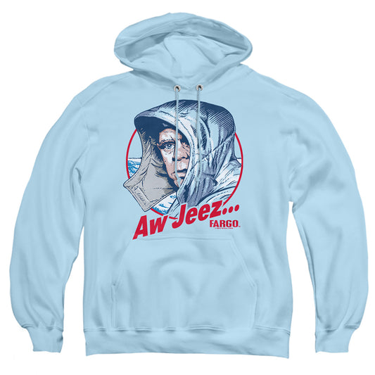 FARGO : AW JEEZ ADULT PULL OVER HOODIE LIGHT BLUE 2X