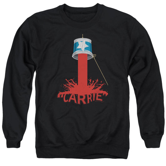 CARRIE : BUCKET OF BLOOD ADULT CREW SWEAT Black MD