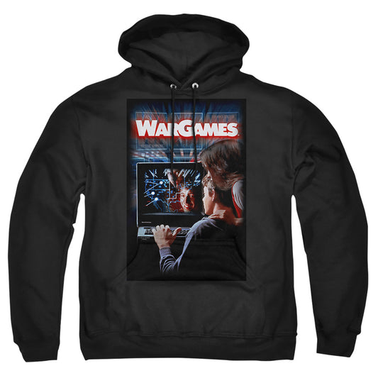 WARGAMES : POSTER ADULT PULL OVER HOODIE Black 2X