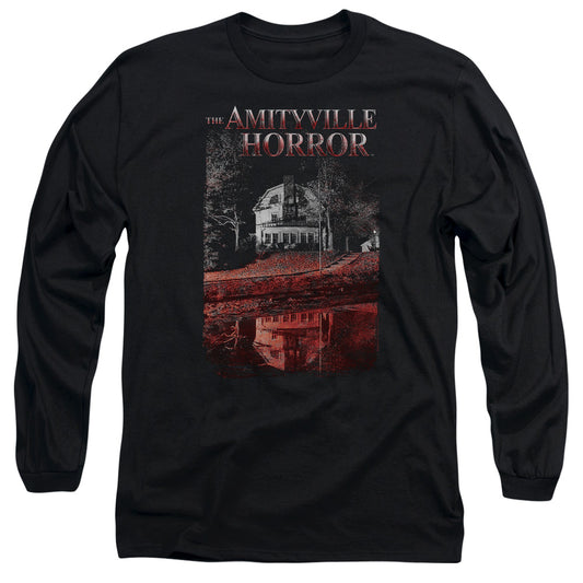 AMITYVILLE HORROR : COLD BLOOD L\S ADULT T SHIRT 18\1 Black 2X