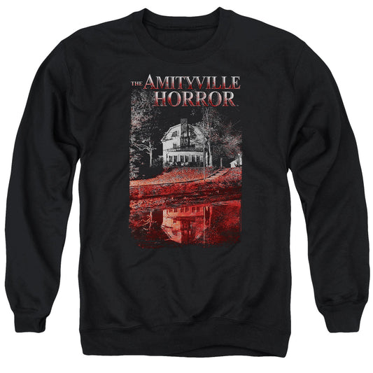 AMITYVILLE HORROR : COLD BLOOD ADULT CREW SWEAT Black MD