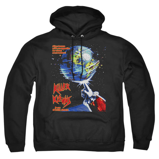 KILLER KLOWNS FROM OUTER SPACE : INVADERS ADULT PULL OVER HOODIE Black 2X