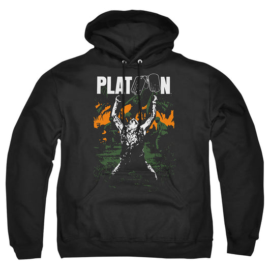PLATOON : GRAPHIC ADULT PULL OVER HOODIE Black SM