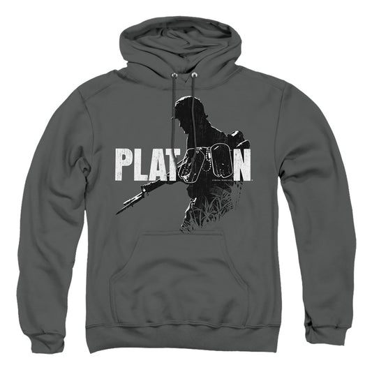 PLATOON : SHADOW OF WAR ADULT PULL OVER HOODIE Charcoal LG