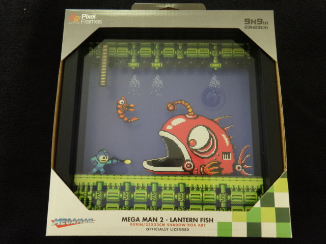Mega Man 2 Lantern Fish Pixel Frame