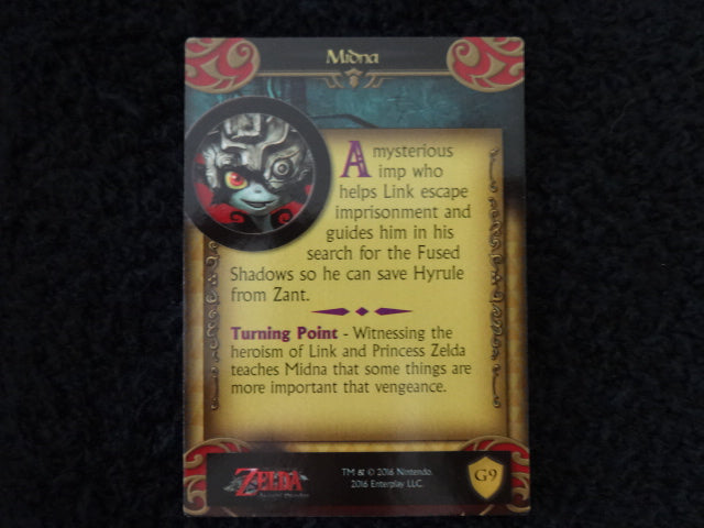 Midna Enterplay 2016 Legend Of Zelda Collectable Trading Card Number G9