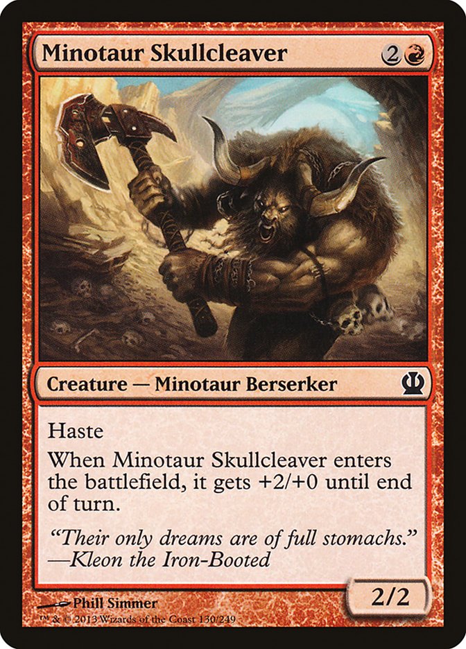 Minotaur Skullcleaver Magic The Gathering Theros