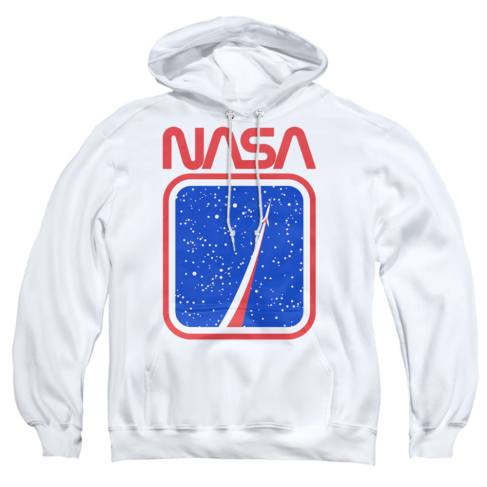 NASA : TO THE STARS ADULT PULL OVER HOODIE White 2X