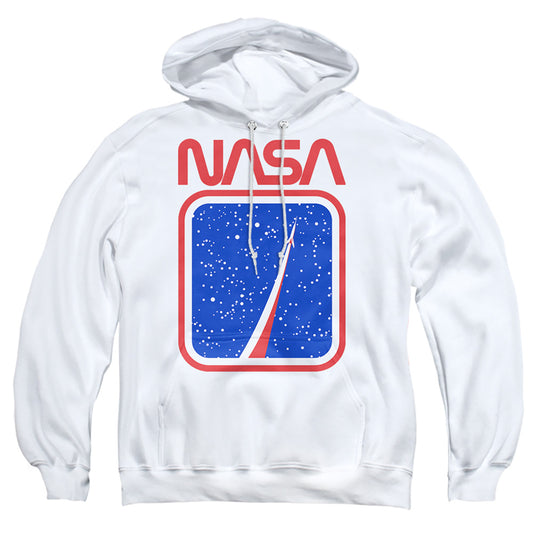 NASA : TO THE STARS ADULT PULL OVER HOODIE White MD