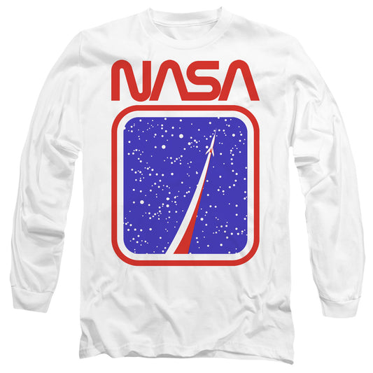 NASA : TO THE STARS L\S ADULT T SHIRT 18\1 White LG