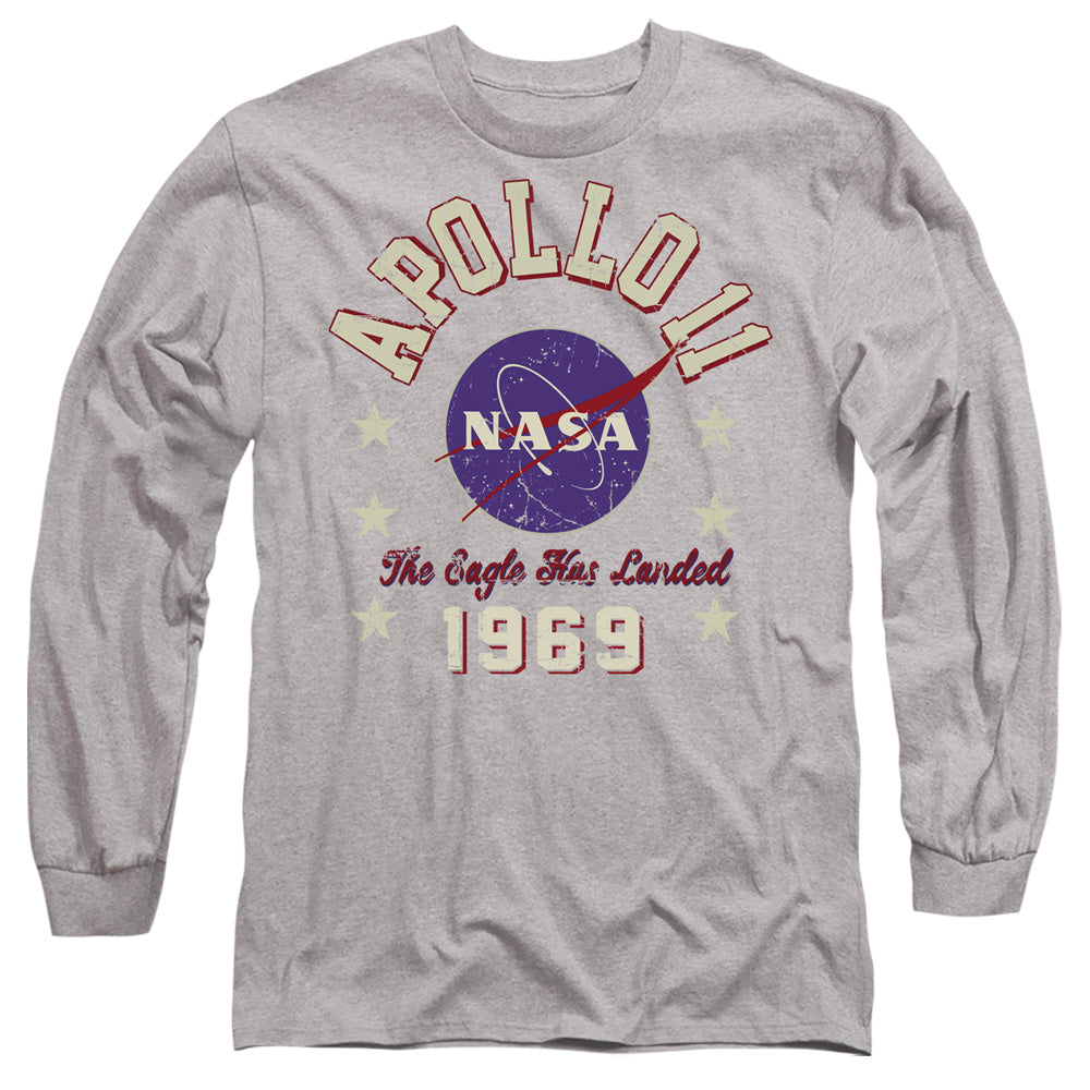 NASA : 1969 1 L\S ADULT T SHIRT 18\1 Athletic Heather MD