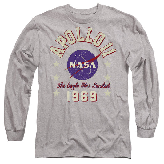 NASA : 1969 1 L\S ADULT T SHIRT 18\1 Athletic Heather XL