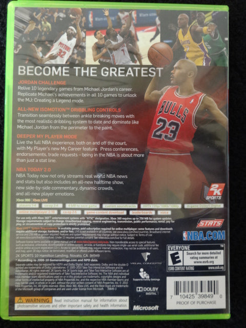 NBA 2K11 Microsoft Xbox 360