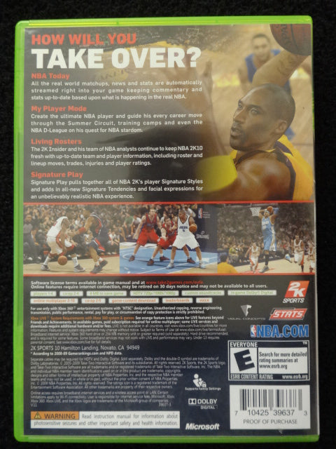 NBA 2K10 Microsoft Xbox 360