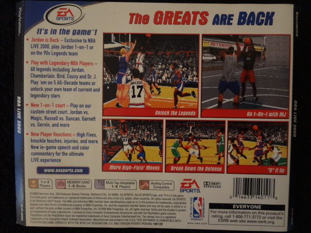 NBA Live 2000 Sony PlayStation