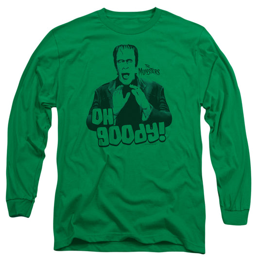 MUNSTERS : OH GOODY L\S ADULT T SHIRT 18\1 KELLY GREEN 2X
