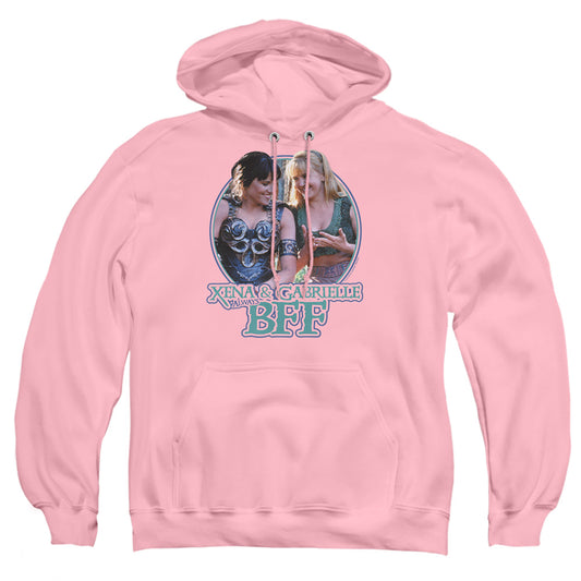 XENA : BFF ADULT PULL OVER HOODIE PINK 2X